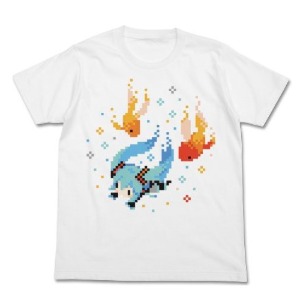 [입고완료][코스파] 보컬로이드 Goldfish 티셔츠 화이트 하츠네 미쿠 푸치 데빌 Ver. S 사이즈